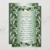 Irish wedding Invitations elegant (Front/Back)