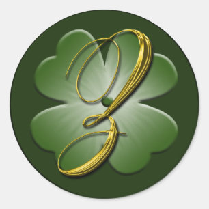 Irish Wedding Monogram Z Envelope Seal