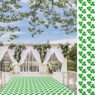 Irish Wedding Party Shamrocks Clovers Outdoor Rug