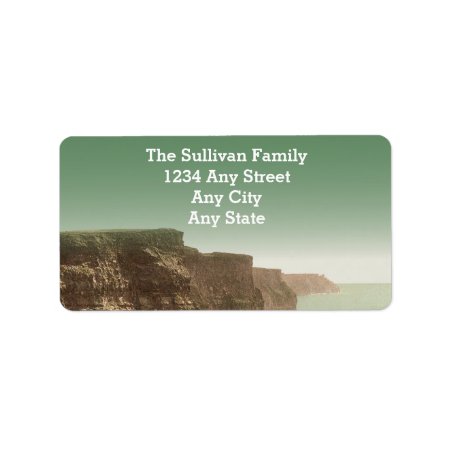 Irish Wedding Theme Cliffs Of Moher Label