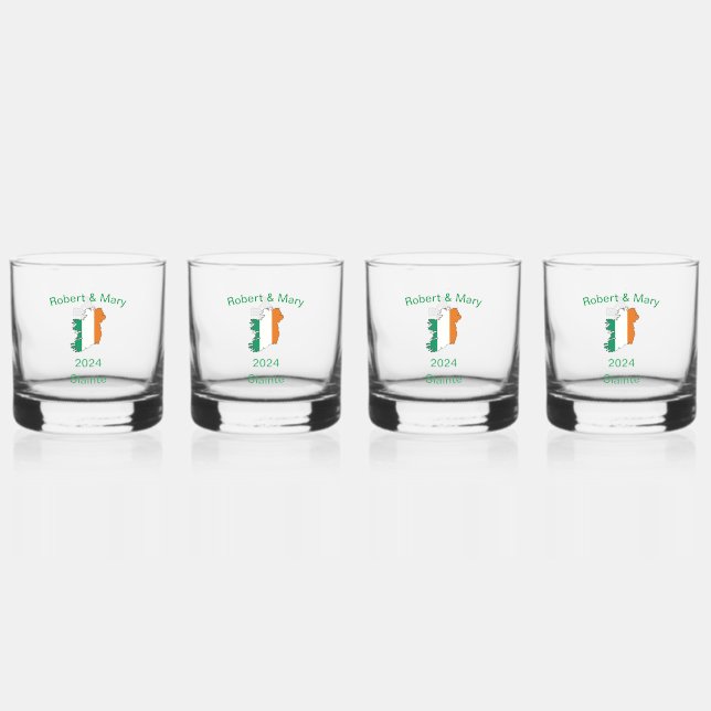 Irish Wedding Whiskey Glass Set (Front)