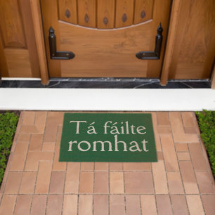 Irish Welcome Greeting  Fiber Doormat
