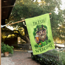 Irish Welcome Leprechaun