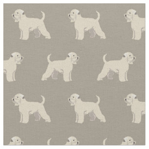 irish wheaten terrier dogs taupe fabric