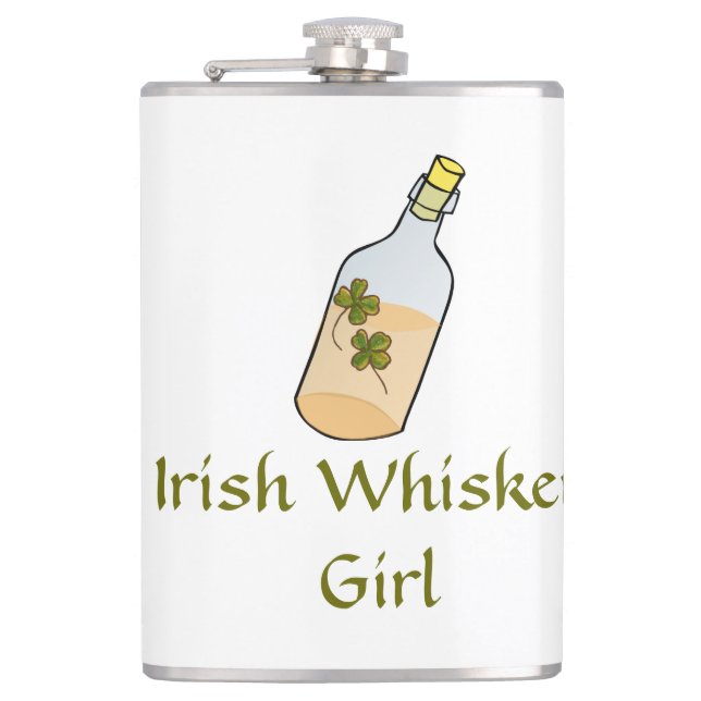 Irish Whiskey Girl Flask (Front)