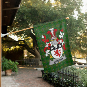 Irish Whitten Coat of Arms Family Crest Ireland House Flag