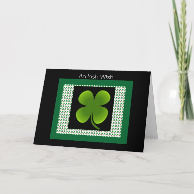 Irish Wish greeting Card (Front)