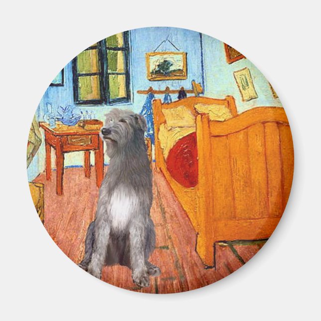 Irish Wolfhound 1 - Room at Arles Magnet (Front)