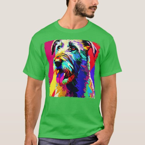 Irish Wolfhound Art Dog Lover Gifts 1 T_Shirt