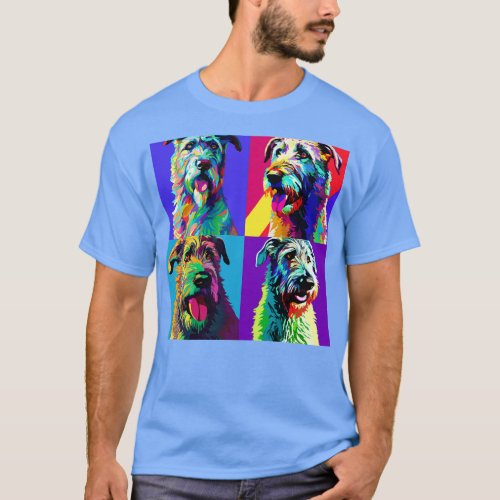Irish Wolfhound Art Dog Lover Gifts T_Shirt