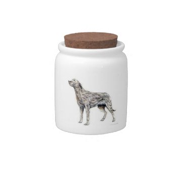 Irish Wolfhound Candy Jar by walkandbark at Zazzle