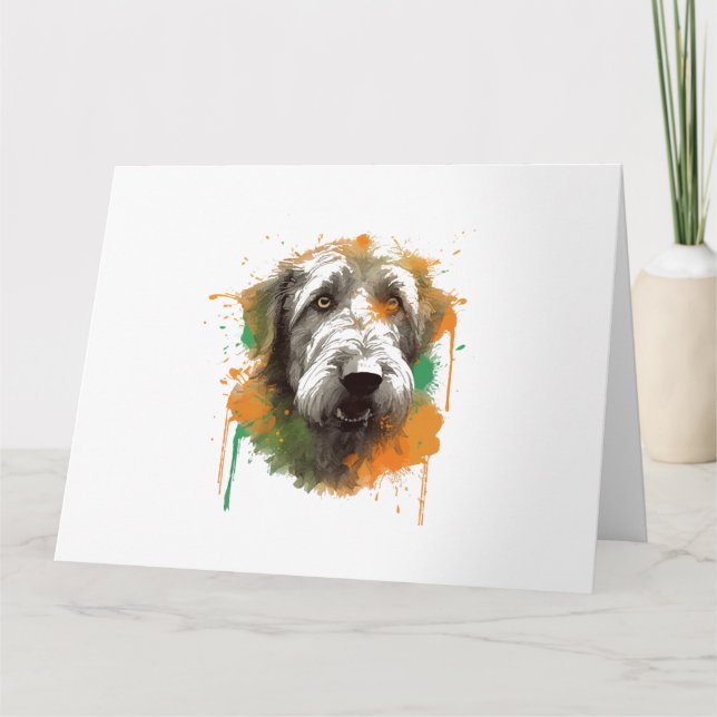 Irish Wolfhound  Card (Front)