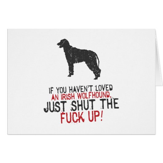 Irish Wolfhound Cards (Front Horizontal)