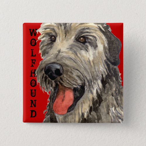 Irish Wolfhound Color Block Button