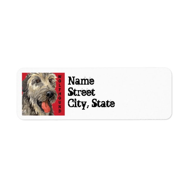 Irish Wolfhound Color Block Label (Front)