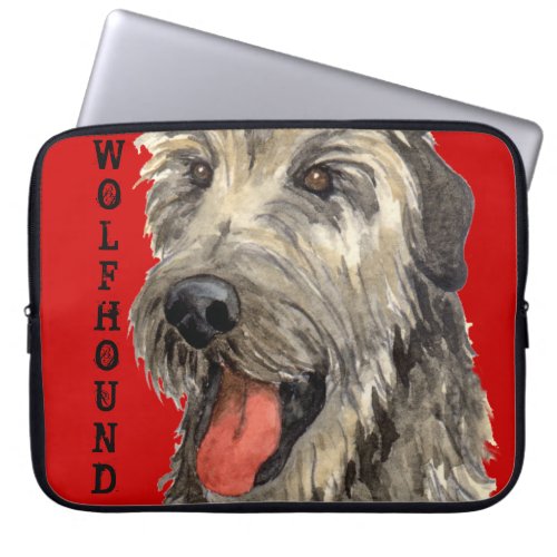 Irish Wolfhound Color Block Laptop Sleeve