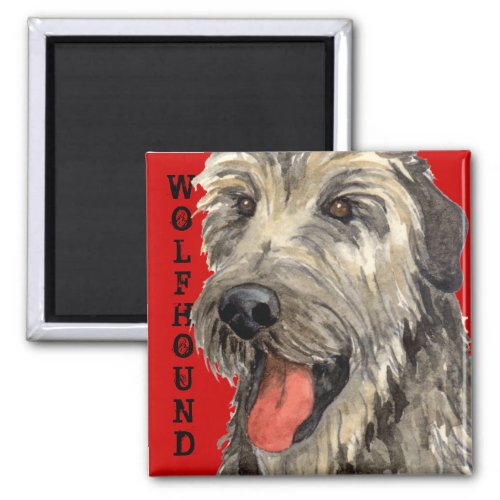 Irish Wolfhound Color Block Magnet