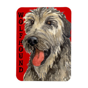 Irish Wolfhound Color Block Magnet