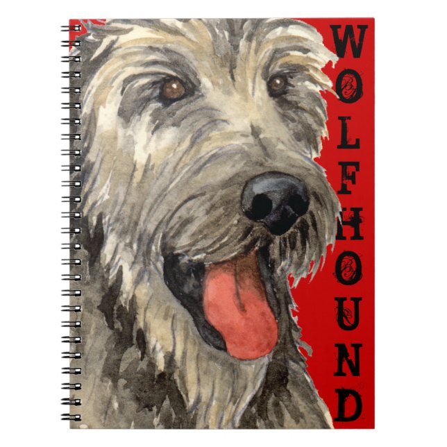 Irish Wolfhound Color Block Notebook (Front)