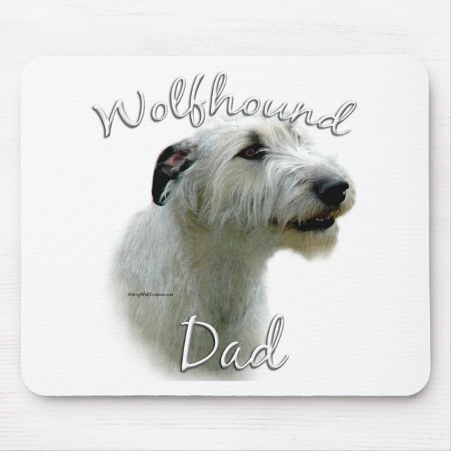 Irish Wolfhound Dad 2 Mouse Pad (Front)