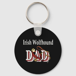 Irish Wolfhound dad Keychain