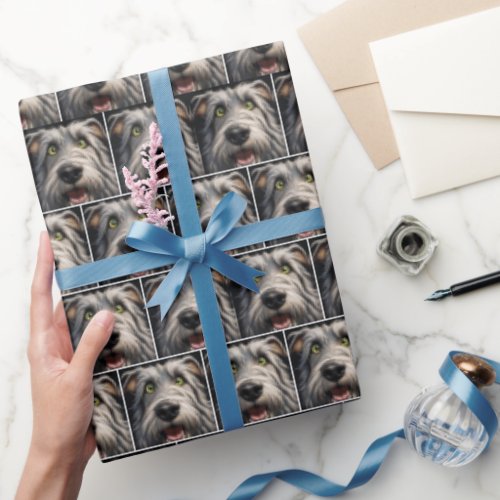 Irish Wolfhound Dog Humor Wrapping Paper