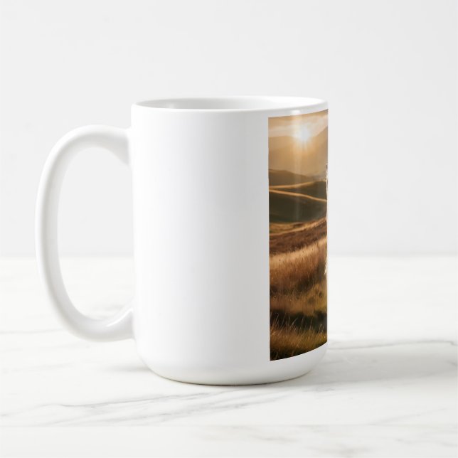 Irish Wolfhound Elegant Breed Coffee Mug (Left)