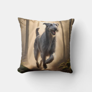 Irish Wolfhound Elegant Breed Throw Pillow