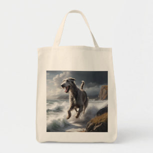 Irish Wolfhound Elegant Grocery Tote Bag