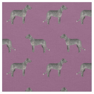 irish wolfhound fabric purple