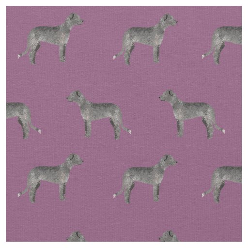 irish wolfhound fabric purple