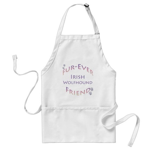 Irish Wolfhound Furever Adult Apron (Front)