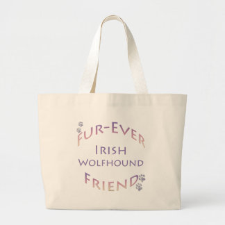 Irish Wolfhound Furever Large Tote Bag