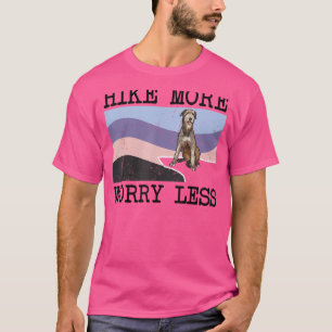 Irish Wolfhound Hike More Worry Less Graphic Hikin T-Shirt