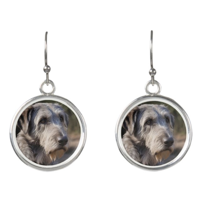 Irish Wolfhound I Am Not Amused,  Earrings (Front)