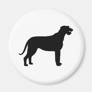 Irish Wolfhound (in black) Magnet