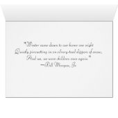 Irish wolfhound in the snow cards (Inside Horizontal (Bottom))