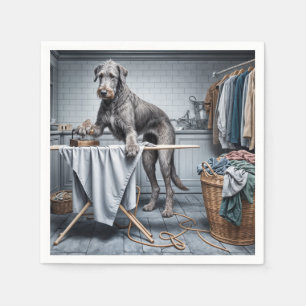 Irish Wolfhound Ironing Clothes Napkins