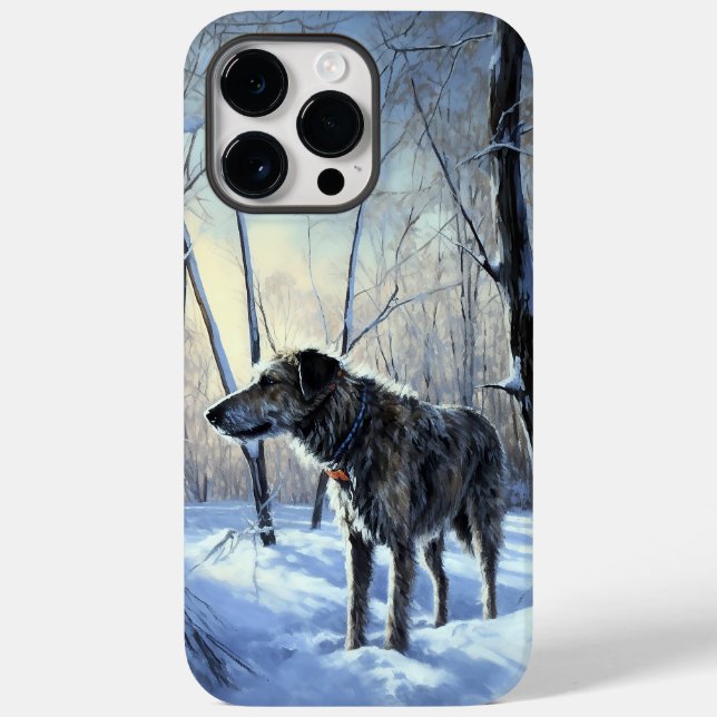 Irish Wolfhound  Let It Snow Christmas Case-Mate iPhone Case (Back)