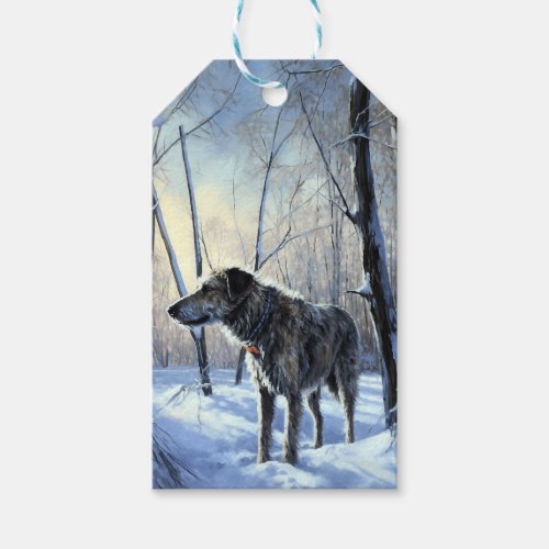 Irish Wolfhound  Let It Snow Christmas Gift Tags
