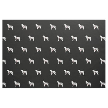 Irish Wolfhound Love Fabric by Silhouette_Shop at Zazzle