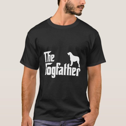 Irish Wolfhound Lover Gift Dogfather T_Shirt