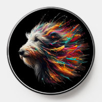 Irish Wolfhound Paint Splatter Pop Grip