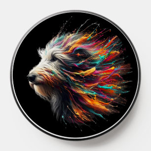 Irish Wolfhound Paint Splatter Pop Grip