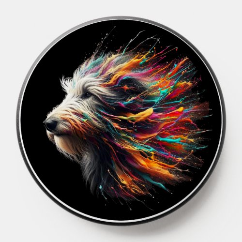 Irish Wolfhound Paint Splatter Pop Grip