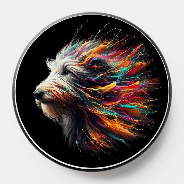 Irish Wolfhound Paint Splatter Pop Grip (Popsocket)