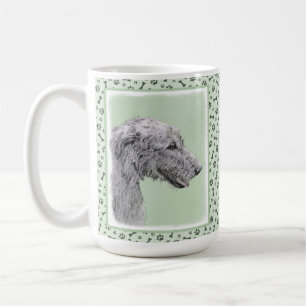 Irish Wolfhound Painting - Cute Original Dog Art Coffee Mug