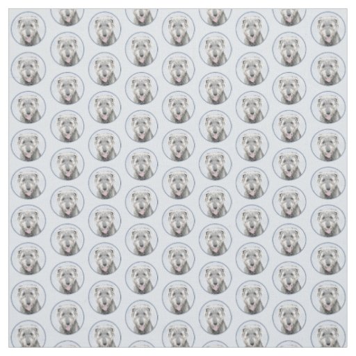 Irish Wolfhound Painting - Cute Original Dog Art Fabric