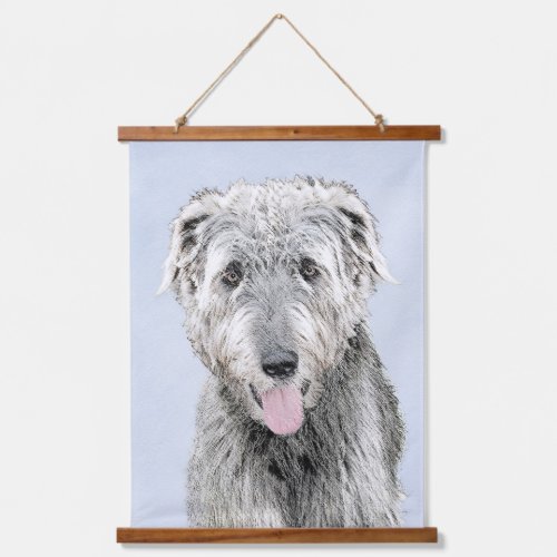 Irish Wolfhound Painting _ Cute Original Dog Art Hanging Tapestry