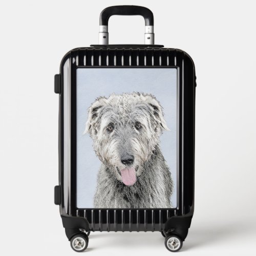 Irish Wolfhound Painting _ Cute Original Dog Art Luggage